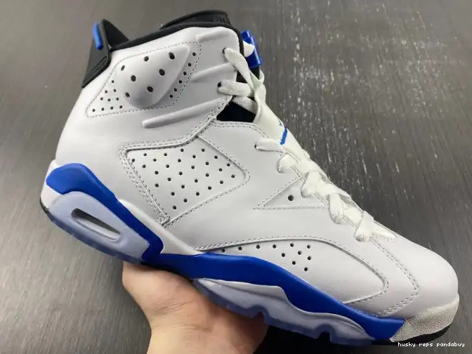 Cheap Husky Jordan Sport (2014) Air 6 Blue Retro 384664-107 0409